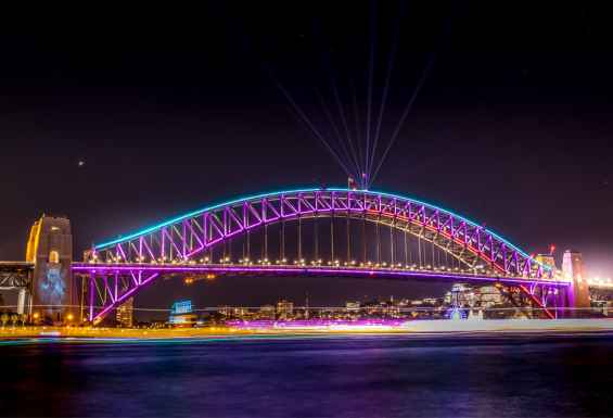 Sydney most v vecernih urah 