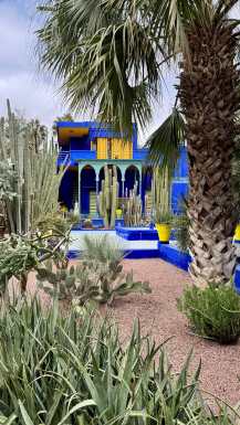 Jardin Majorelle Marakes modra hisa