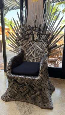 Irone throne from Game Of Thrones in Morocco
