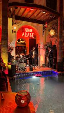 Le Bistro Arabe Jazz koncert v Marrakeshu
